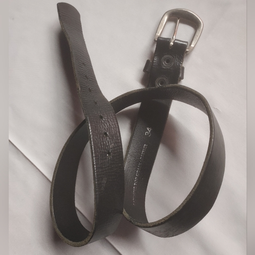 Caligornia Surplus Men's Black Leather Belt 34